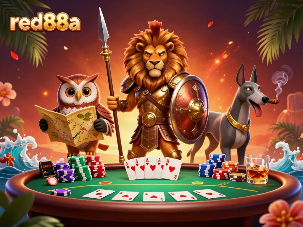 Experience thrilling moments at red88a with strategic poker action and vibrant characters.