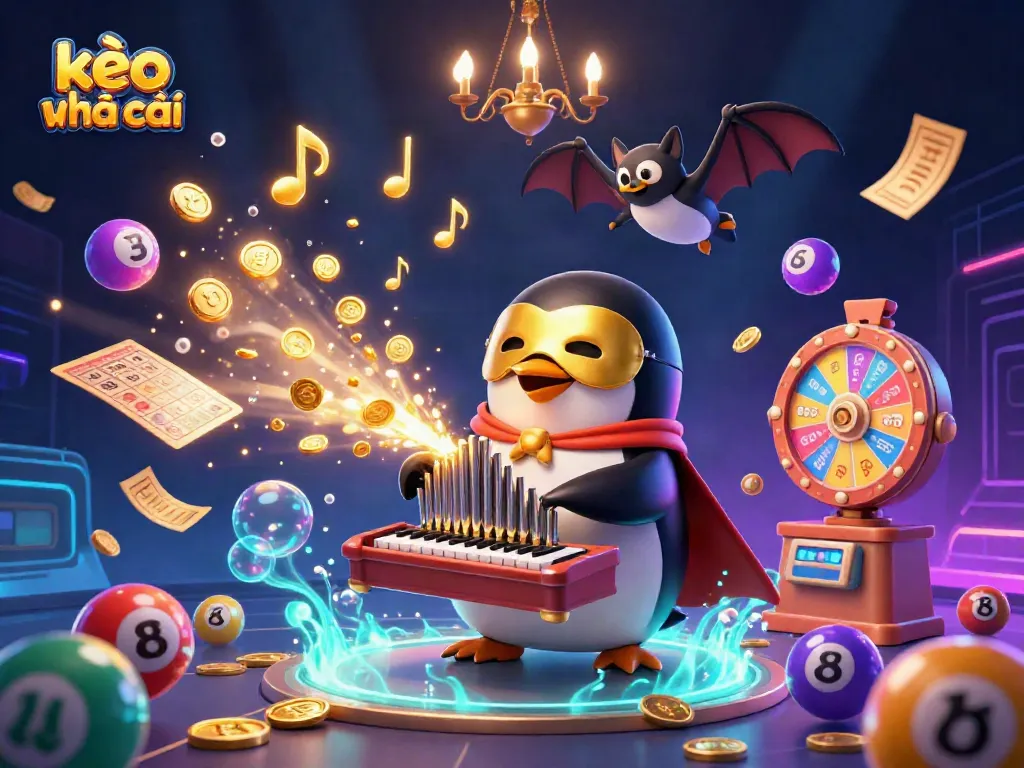 Experience kèo nhà cái magic with a phantom penguin, bat acrobat, and dynamic lottery action!