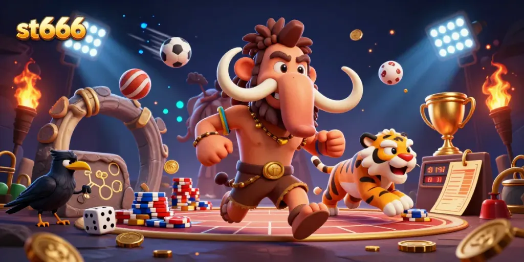 Experience thrilling games at st666's vibrant prehistoric casino filled with action and excitement.
