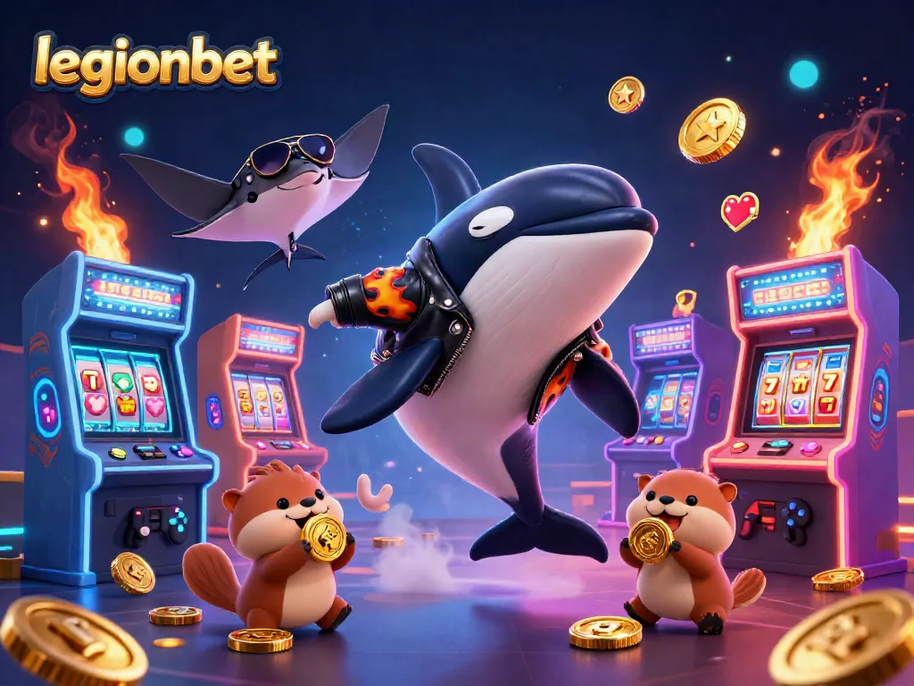 Join the fun at legionbet with an exciting ocean-themed casino adventure featuring adorable sea creatures and vibrant gold coins.