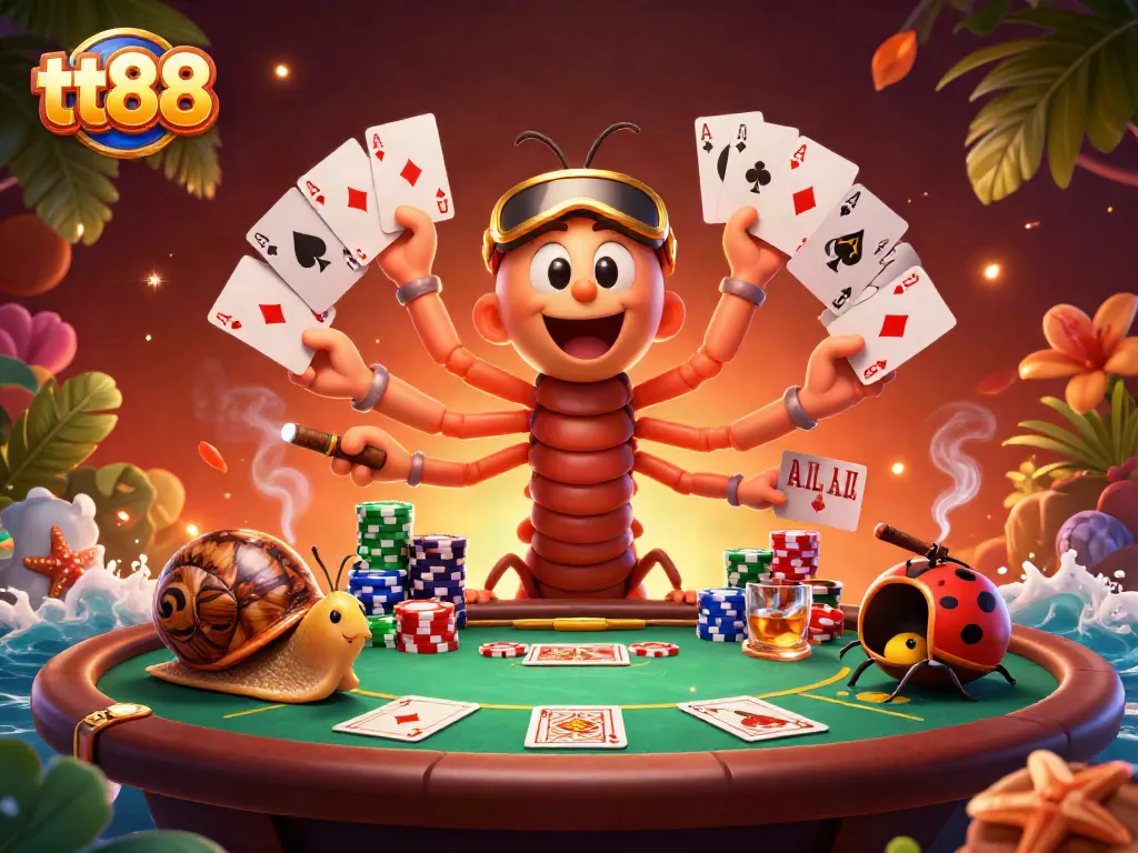 Experience thrilling gaming with TT88 as vibrant characters dominate the casino scene.