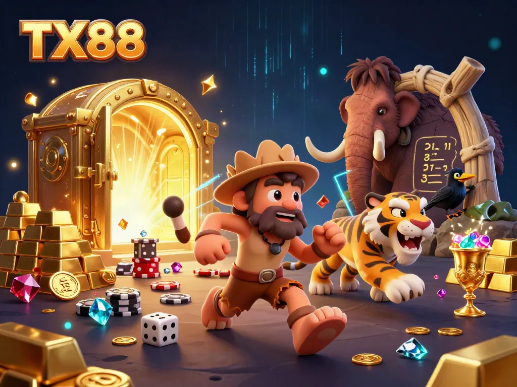 Experience the thrilling TX88 casino adventure with dynamic characters and dazzling treasures.