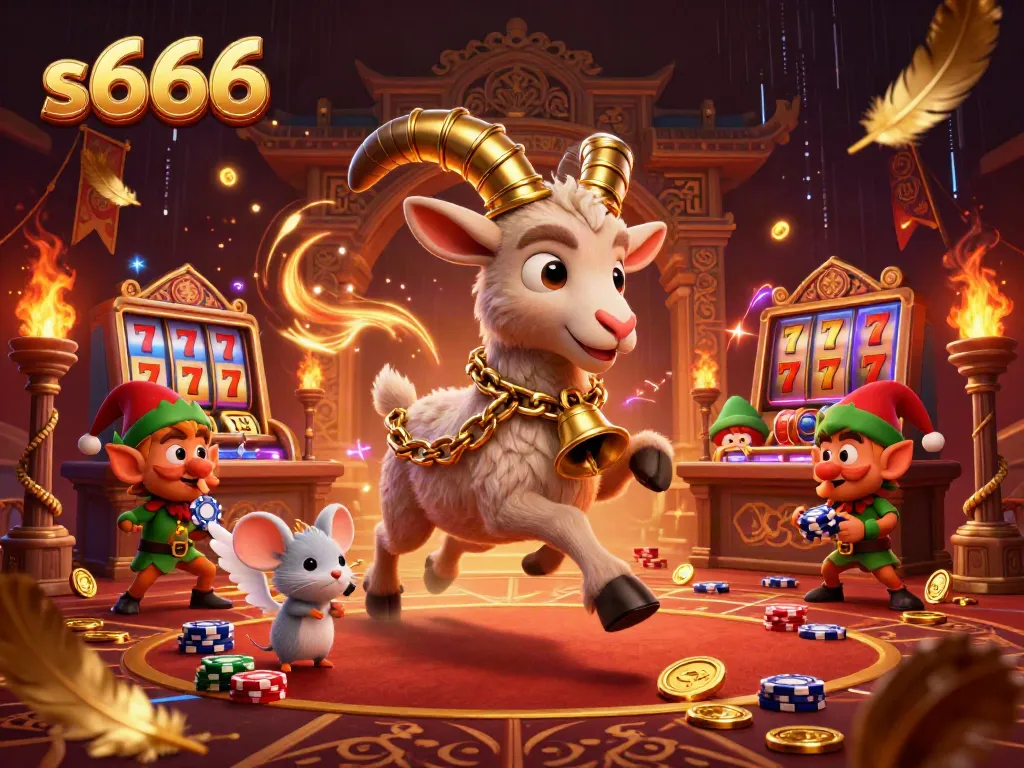 Experience excitement and thrills at s666 with vibrant casino scenes showcasing playful characters.