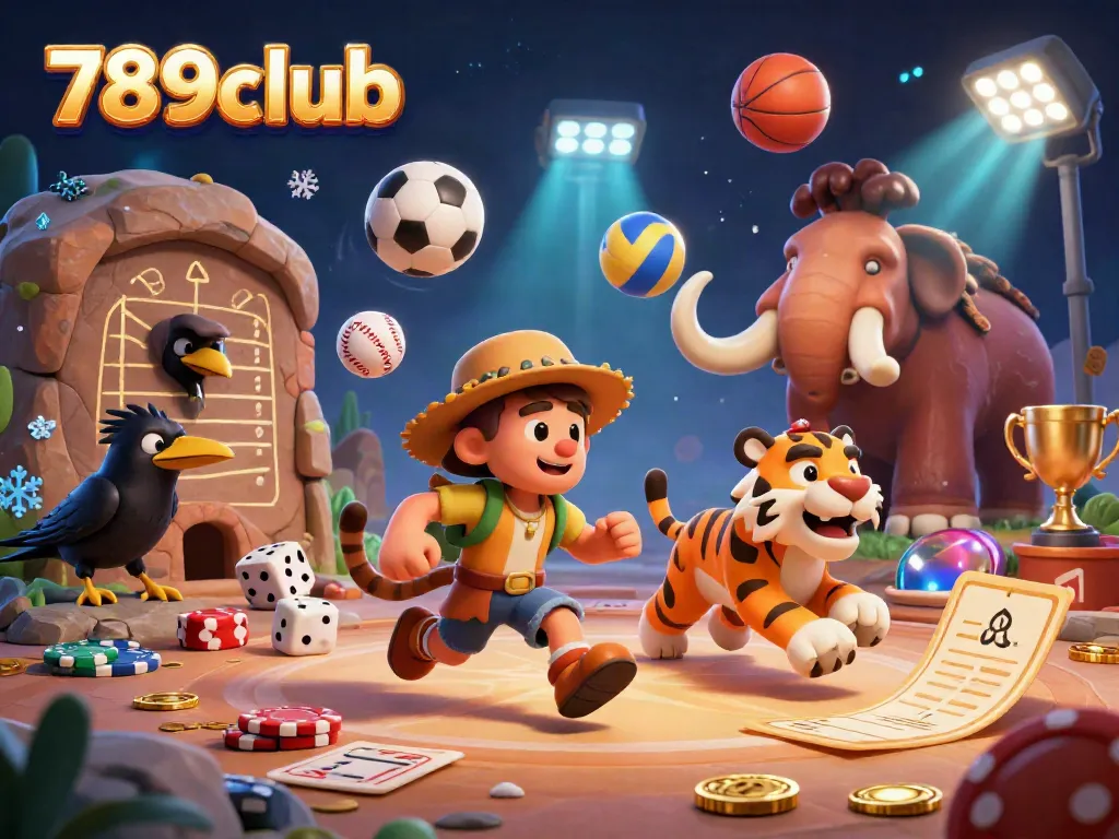 Experience thrilling gameplay dynamics with 789club in a vibrant prehistoric casino scene filled with engaging game elements.
