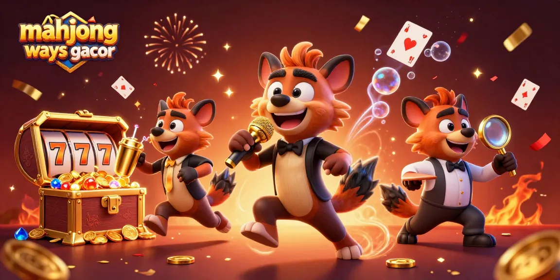 Experience the excitement of mahjong ways gacor with vibrant characters in a dynamic casino scene.