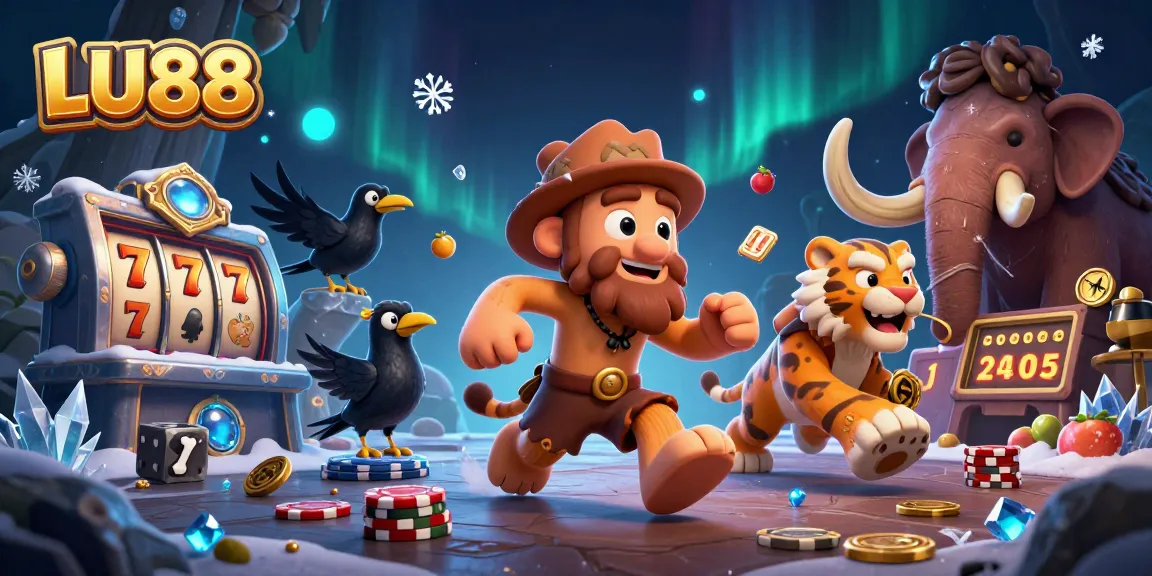 Experience the excitement of LU88 casino with dynamic slot reels and playful characters!