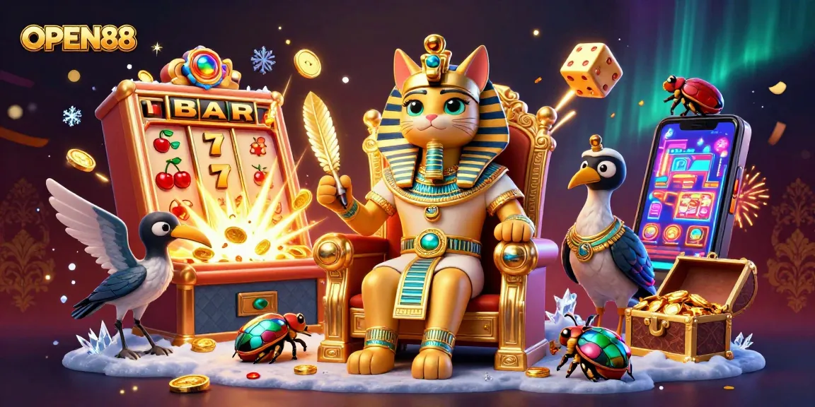Experience thrilling jackpots and gaming excitement with OPEN88, featuring Egyptian motifs.