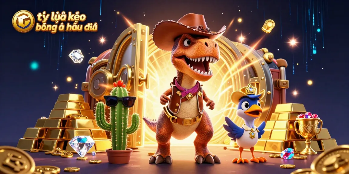Betting confidently with tỷ lệ kèo bóng đá nhà cái in a vibrant, dynamic 3D scene.
