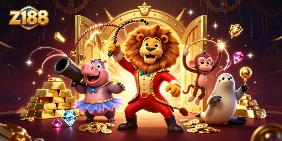 Z188 offers an engaging casino experience featuring vibrant characters and exciting treasures.