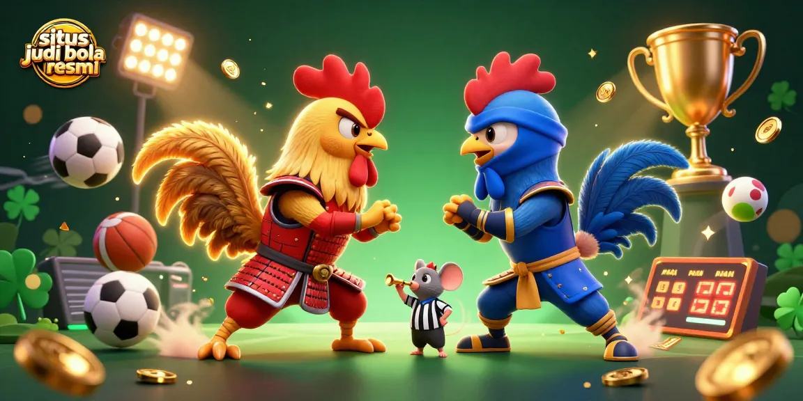 Engage with situs judi bola resmi through dynamic sports betting action featuring a high-stakes rooster showdown.