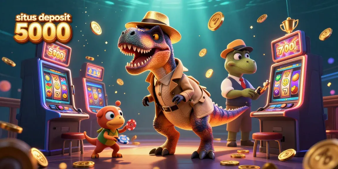 Play exciting slots games at situs deposit 5000 with a velociraptor card counter, winning chips and rewards.