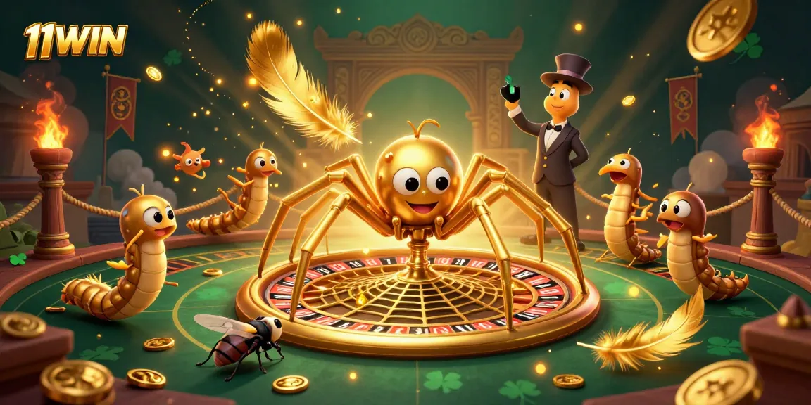Engage in thrilling gameplay at 11WIN with animated characters in an exciting casino setting.