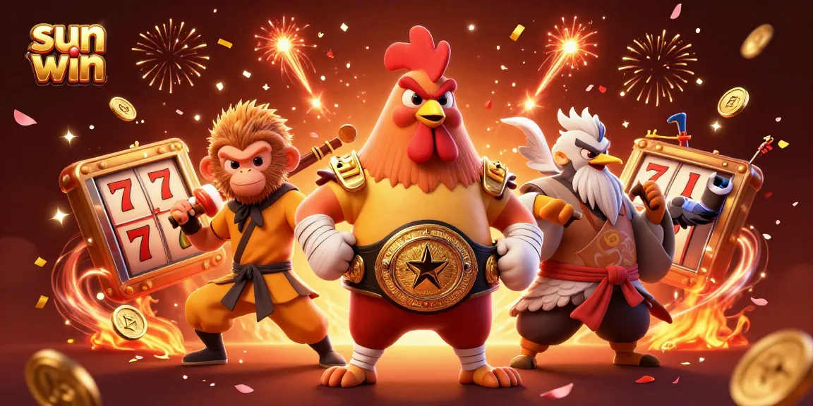 Experience thrilling wins at sun win with dynamic characters and engaging slot games in festive celebration.